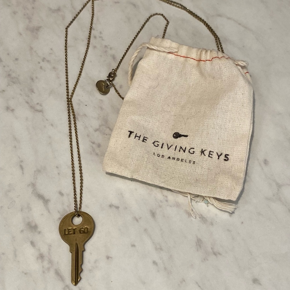 The Giving Keys gold necklace- Let Go